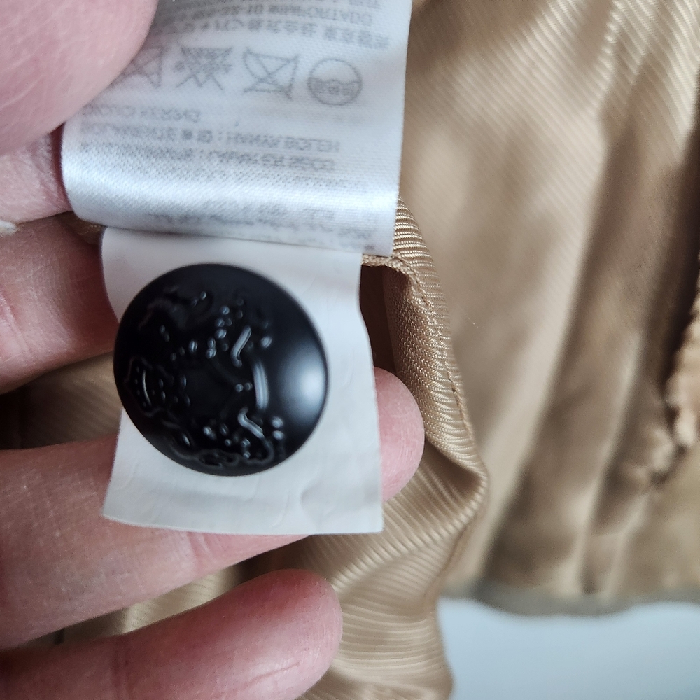 NWOT Banana Republic Tan Gold Metallic‎ Wool Blend Military Blazer Size 6 #0572 - Picture 12 of 14